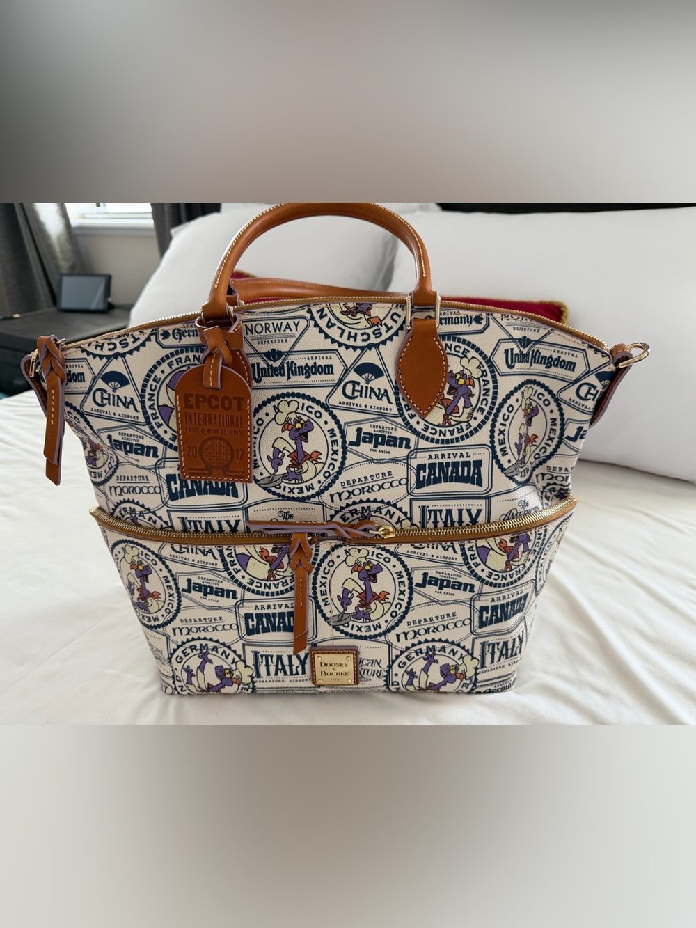 Dooney & Bourke Disney Food&Wine Figment Satchel